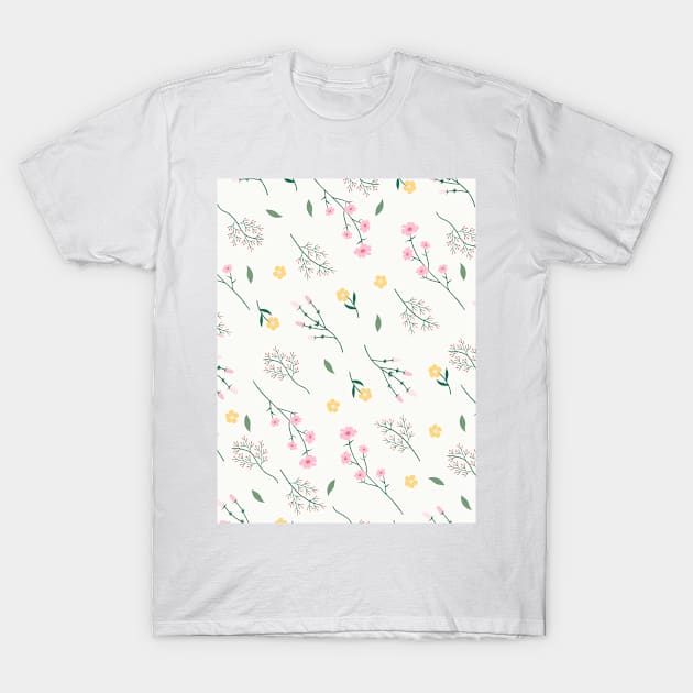 Cute Botanical Print T-Shirt by NewburyBoutique